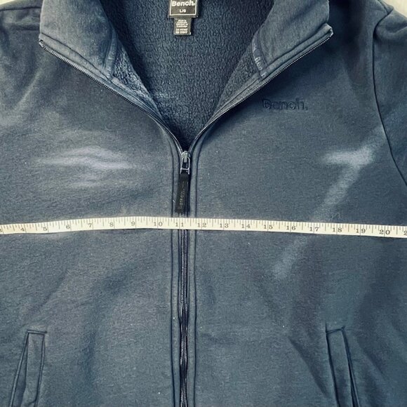 Bench Men's Navy Zip Up - Picture 3 of 9